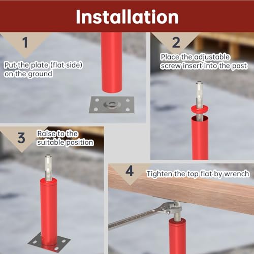 Foroiron M248R04 4 Pack Red House Jacks thumb #7