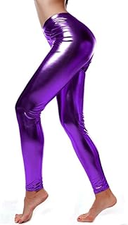 Girls Leather Leggings Disco Gymnastics & Sports