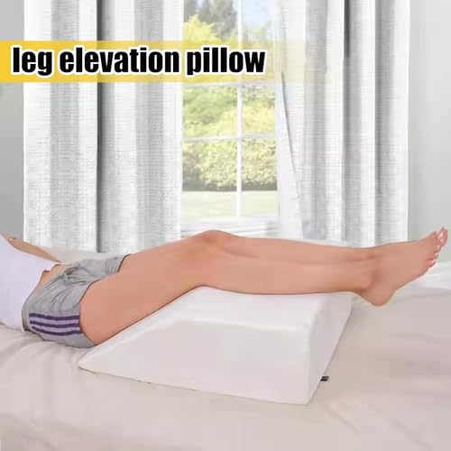 Cale de lit ergonomique et oreiller de jambe doux pour lecture au lit