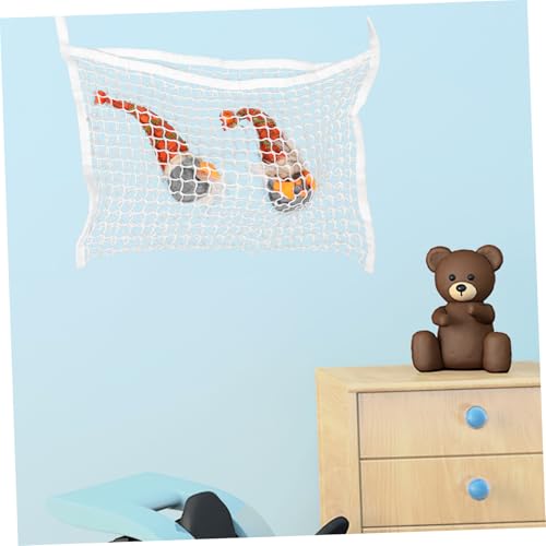Filet de rangement jouets avec installation facile pour optimiser l'espace mural des petits