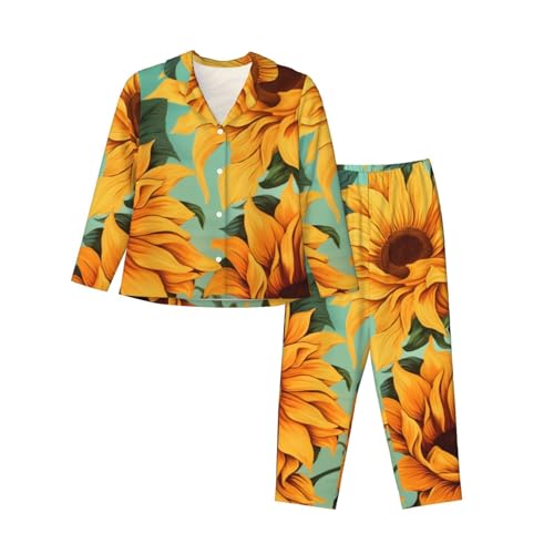 Pyjama doux femme grandes tailles M au 3XL boutonné pour peau sensible
