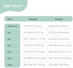 The Peanutshell Baby Pants for Girls, Newborn to 24 Months, 5 Pack, Rainbow Safari