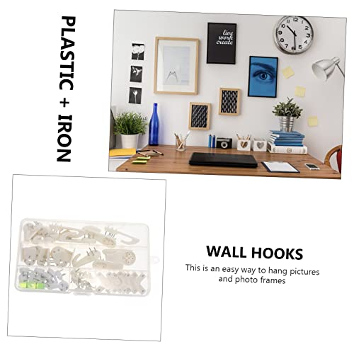 Image of jojofuny Wall Hanging Photo Hooks Easy to Install Picture Nails for Household Art and Frames Strong Construction No Damage to Walls