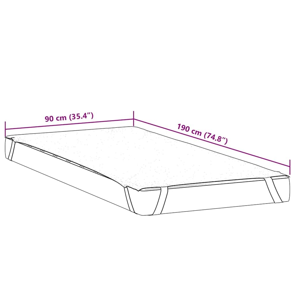 Möbel Wohnaccessoire Matratzenschoner weiß 90x190 cm wasserdicht Möbel