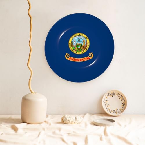 Plato decorativo de Idaho de 8 pulgadas con soporte para mesas 6