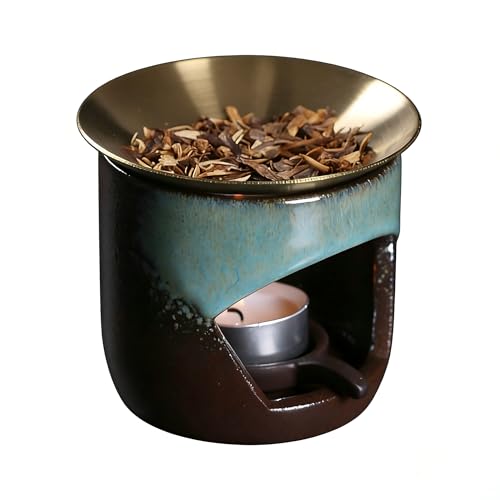Difusor de Cerámica para Aromaterapia con Vela y Cuenco Removible miniatura 3