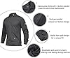 EKLENTSON Men's Polo Shirts Long Sleeve Tactical Shirt Breathable Outdoor Sports Tennis Work Top Grey,3XL #2