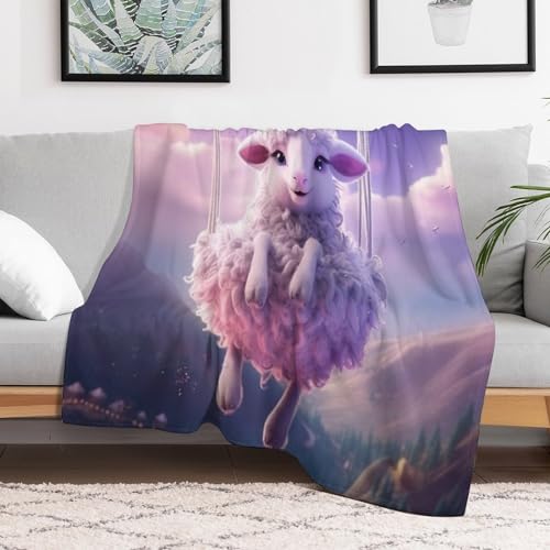 Manta de oveja de 100x130 cm para cama y sofá 3