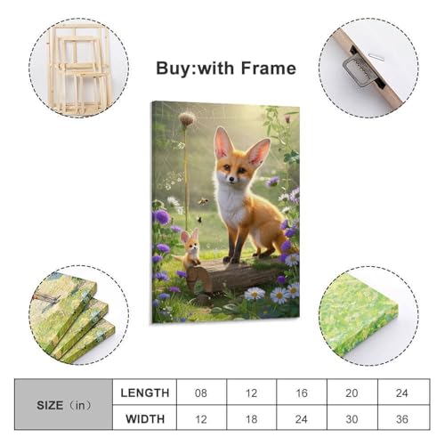 Decoration murale fennec format 30x45cm pour habiller un mur vide - 2