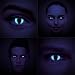 chromaview Lentillas De Color UV I-Glow Gato Blanco De 30 Días -...