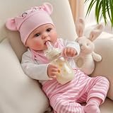 BABESIDE Drink and Wet Reborn Baby Dolls Girl – 20 Inch Lifelike Handmade Soft Vinyl Baby Doll, Can Drink & Pee, Real Life Baby Doll with Accessories, Gift for Girls Age 3+ Pretend Play & Collection