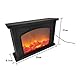 WBTY Simulation Kamin Laterne, Home LED Kunstkamin, USB oder Batterie geladener Tischkamin, dekorativer Kamin, der 3D-Flamme simuliert