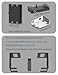NOTMBESTM Universal Under Desk Mount Holder for Game Console, Media Players, Audio Interface, Mini Pc, UPS System, Projector Ceiling Mount Fit for Any Other 0.6
