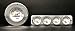 Compatible with 1942 1943 1944 1945 1946 1947 1948 Ford Car 5 Gauge Rear Mount Dash Cluster Panel Set Mechanical