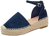 Suela antideslizante XTI 43778, Sandalias Planas Mujer, Navy, 38 EU