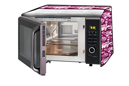 Image of Stylista Microwave Oven Cover for LG 20 L Solo MS2043DB Camouflage Pattern Purple