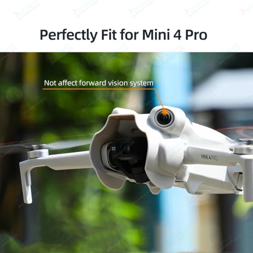 Image of com Gimbal Hood Camera Lens Protector Hood Anti-Glare Cover Sunshade For DJI Mini 4 Pro (Grey)