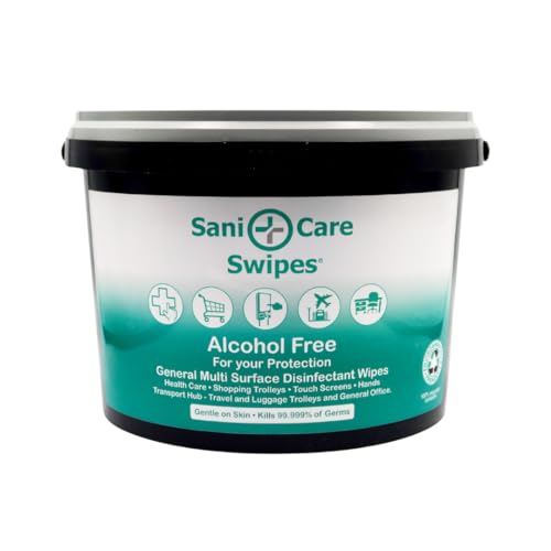 750 Premium Disinfectant Bulk Wipes – Sani Care Antibacterial Wipes for Retail and Travel Industries – Ideal Sanitising & Hygiene for Trolleys, Touch Screens and All Surface Sterilising