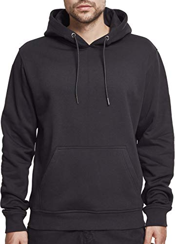 Preisvergleich Produktbild Urban Classics Herren Basic Terry Hoodie Kapuzenpullover, Schwarz (Black 00007), M