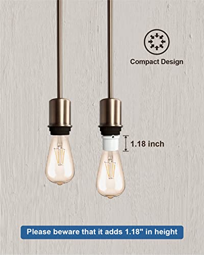 Zillsea Dusk To Dawn Light Socket, Automatic Light Sensor Socket For Outdoor Lighting, E26 Light Bulb Socket, Dusk To Dawn Sensor For Led/Incandescent Bulbs, Max150W, 2Pack, Ul Listed #TOP4