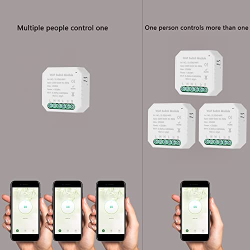 Homesen Interruptor inteligente Tuya MINI DIY One Way Interruptor Inteligente Corpo Pequeno APP Cont