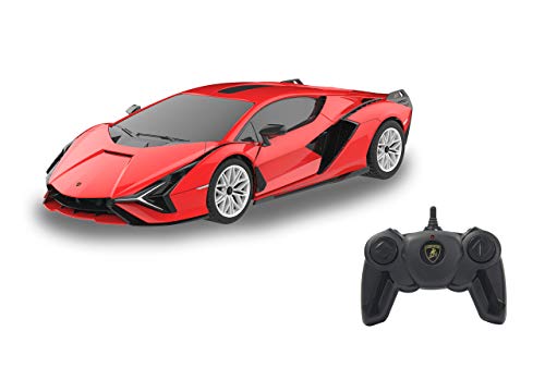 Jamara- Lamborghini Sián 2,4 GHz 1:24 – Licence Officielle, jusqu'à 1 Heure de Temps de Conduite à Environ 9 km/h-Détails Parfaitement...