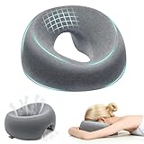 Suxulxn Massage Gesichtskissen ergonomisch mit Atemloch, U-förmiges Massagekissen Kopfstütze für Bett & Massageliege, Gesichtswiegenkissen für Spa, Salon, Büro & Mittagspause, weich & druckentlastend