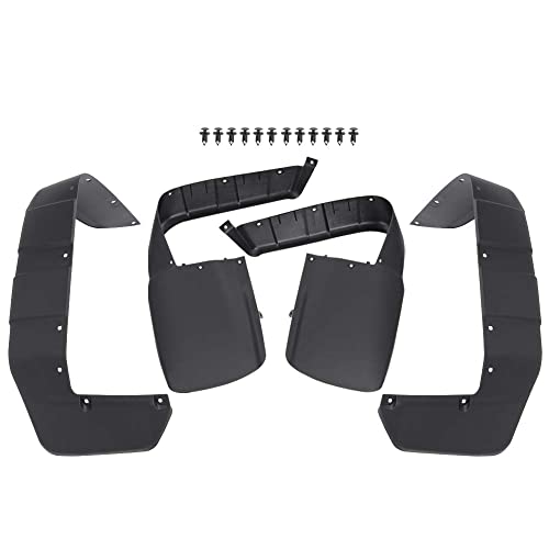Image of PIT66 Mud Guard Splash Flap Kit Fit Honda TRX300 FourTrax FW 1996-2000 | Mud Guard Splash Flap Kit Replacement Fit Honda TRX300 TRX 300FW FourTrax 1996-2000, Protects ATV Fenders from Mud & Debris