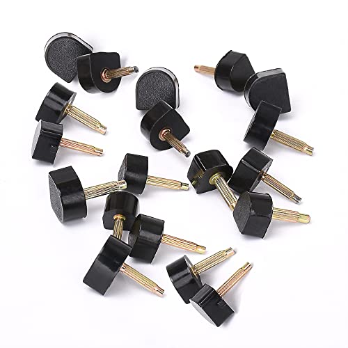 Image of SooGree High Heel Caps Protectors - Replacement Kits with Dowels for High Heel Shoes, 20 Pairs Black, metal pins- 2.4mm,3mm