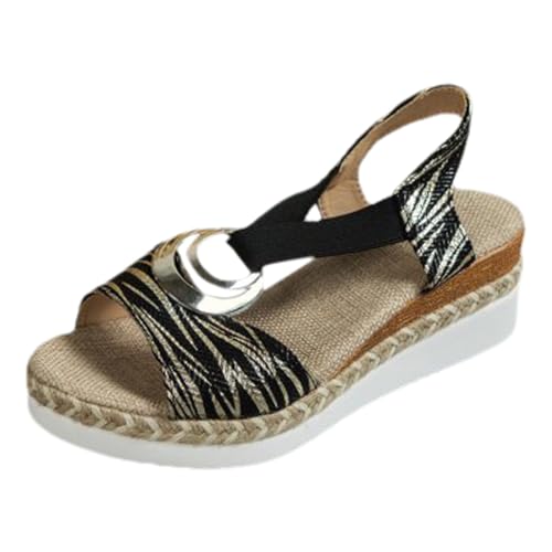 Sandalias romanas para mujer con suela de plataforma cómoda para paseos de verano