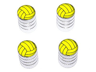 Graphics and More Water Polo Water Polo Ball - Tire Rim Wheel Valve Stem Caps - Aluminum
