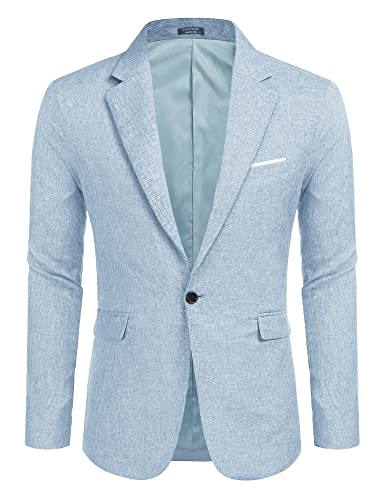 COOFANDY Herren Blazer Sakko Dünne Elegante Leicht Stretch Sportsakko...