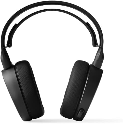 Nahoru view of the SteelSeries Arctis 3 headset showing the ski goggle suspension headband.