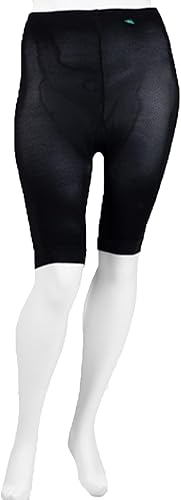 Juzo Pantalones cortos de compresión dinámica de motorista 15-20mmHg (Negro-3(III)-reg)