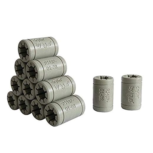 Igus - Set de cojinetes de deslizamiento para reemplazar los LM8UU de una impresora 3D RepRap, Mendel, Anet A6 y A8 o Prusa i3, Anet A8/A6 LM8UU Ersatz, 12 conectores RJ4JP-01-08 (Igus DryLin)., 1