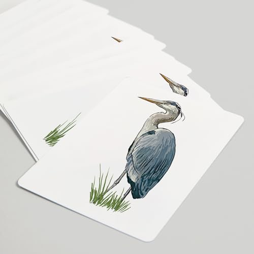 Baraja de Póker Lantern Press Blue Heron 52 cartas miniatura 5