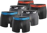 PUMA Boxershort 6er Pack Herren Basic Black Limited Edition...