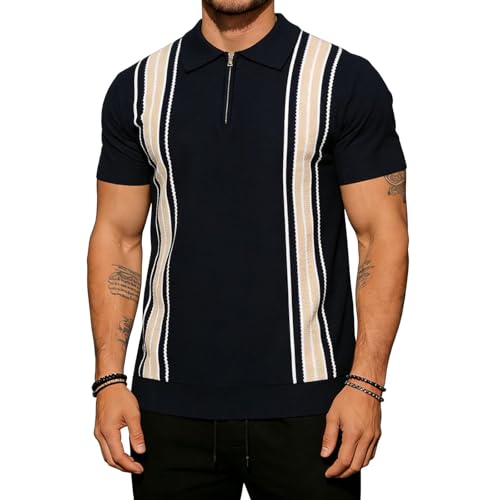 Hauts d'été en tricot pour homme t-shirt fitness running