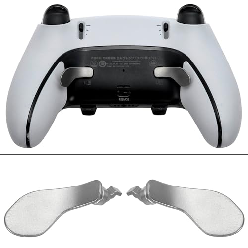 Image of 4PCS Metallic Back Paddles for PS5 Edge Controller, Interchangeable Metal Stainless Steel Back Buttons Replacement for PS5 Edge Controller - Controller NOT Included