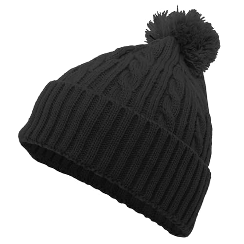 Pacific Headwear Standard Cable Knit Pom Beanie,...