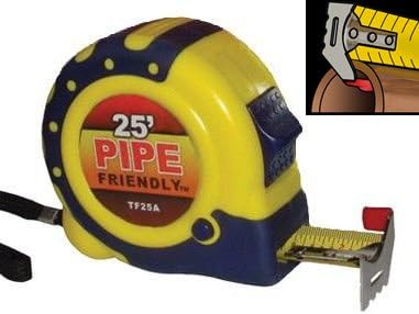 J-Hook Tape Measure (Great for Pipes, Conduit, Panels, Siding, Sheet Metal)