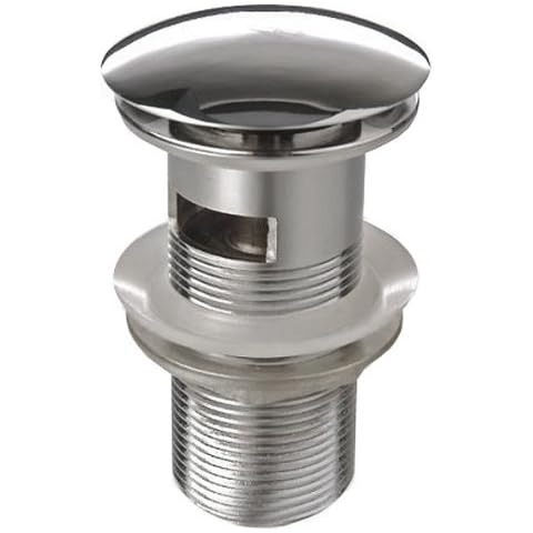 iBathUK Chrome Slotted Basin Sink Tap Push Pop Up Click Clack Waste Plug TW07 Cover