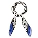 Allegra K 70cm Large Leopard Print Square Scarves Silk Like Kerchief Neck Head Scarf Neckerchief Royal Blue