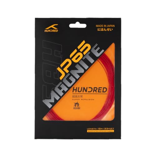 Image of Hundred JP65 Magnite Badminton String | 0.65 mm High Repulsion & Control | Premium Hitting Sound | Excellent Shock Absorption & Durability