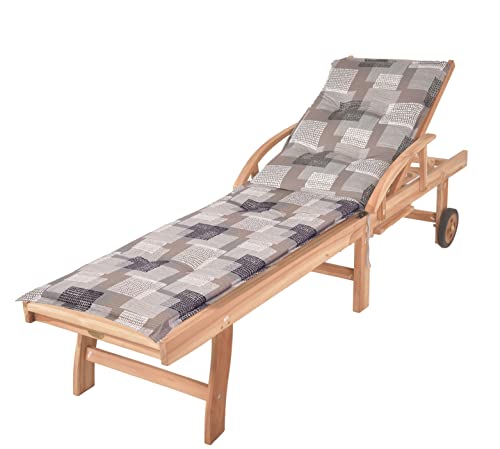 Spetebo XL Relaxliegen Auflage Norderney - 190 x 60 cm/groß - Universal...