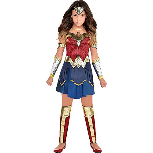 Party City Wonder Woman 1984 Halloween Costume for Girls, Large (12-14), Includes Dress and Accessories