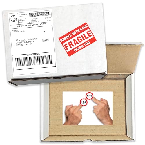 Design Doggie Double Middle Finger Surprise Prank Box Joke gets Sent Directly to Your Friends,...