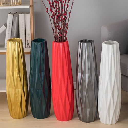 Vase de sol en céramique argenté pour fleurs séchées