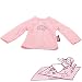 Gotz Basic Boutique Pink Long Sleeved Royal T-Shirt for 13" Baby Doll