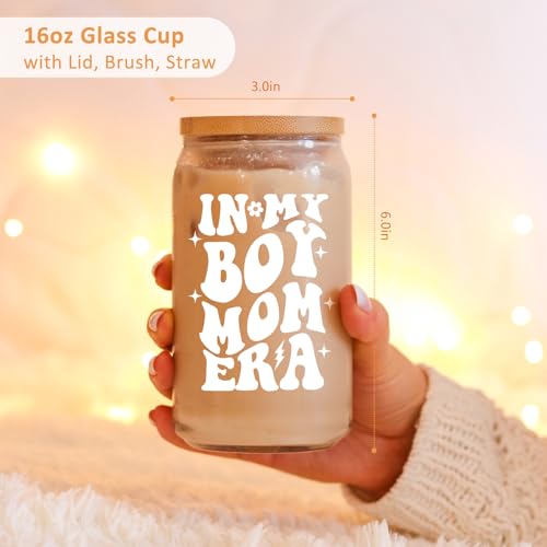 Fairy's Gift Boy Mom Era Iced Coffee Cups w/Lids Straws, Cute New Mom Gifts by Fairy's Gift - Used condition - Image 6